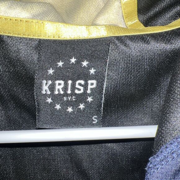 Krisp NYC All StarsMens Small Colorblock Heavy Sweatshirt  Hoodie w/Patches - Picture 5 of 8